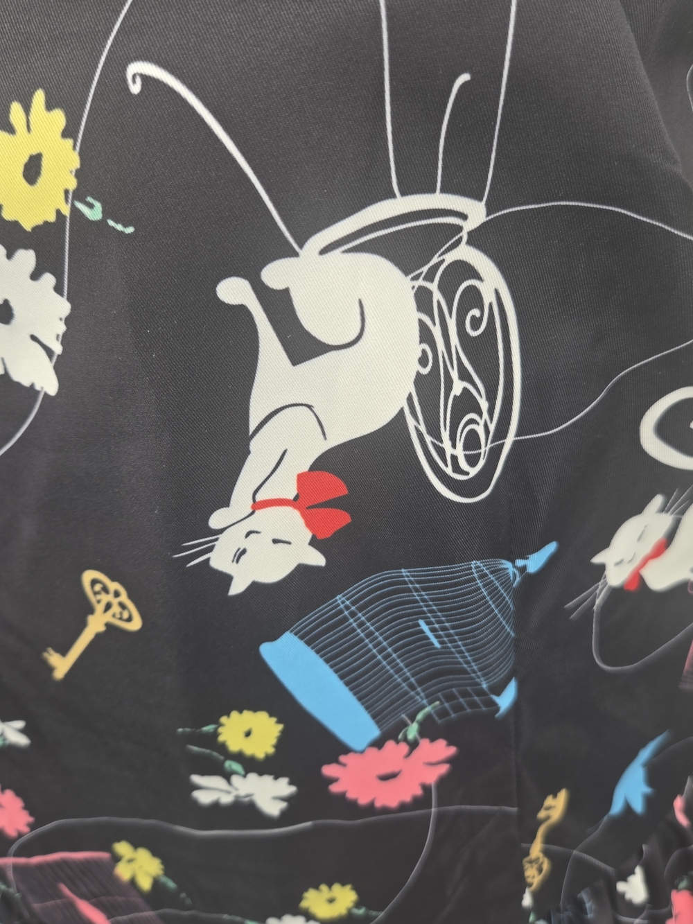 Lindy Bop Daria Black Birdcage Print Fit & Flare Retro Dress Size 20 (6992) - Picture 3 of 6